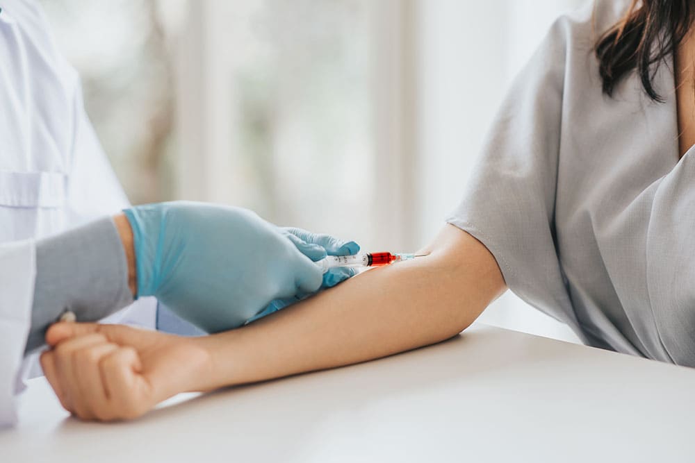 血液検査の結果が即日判明